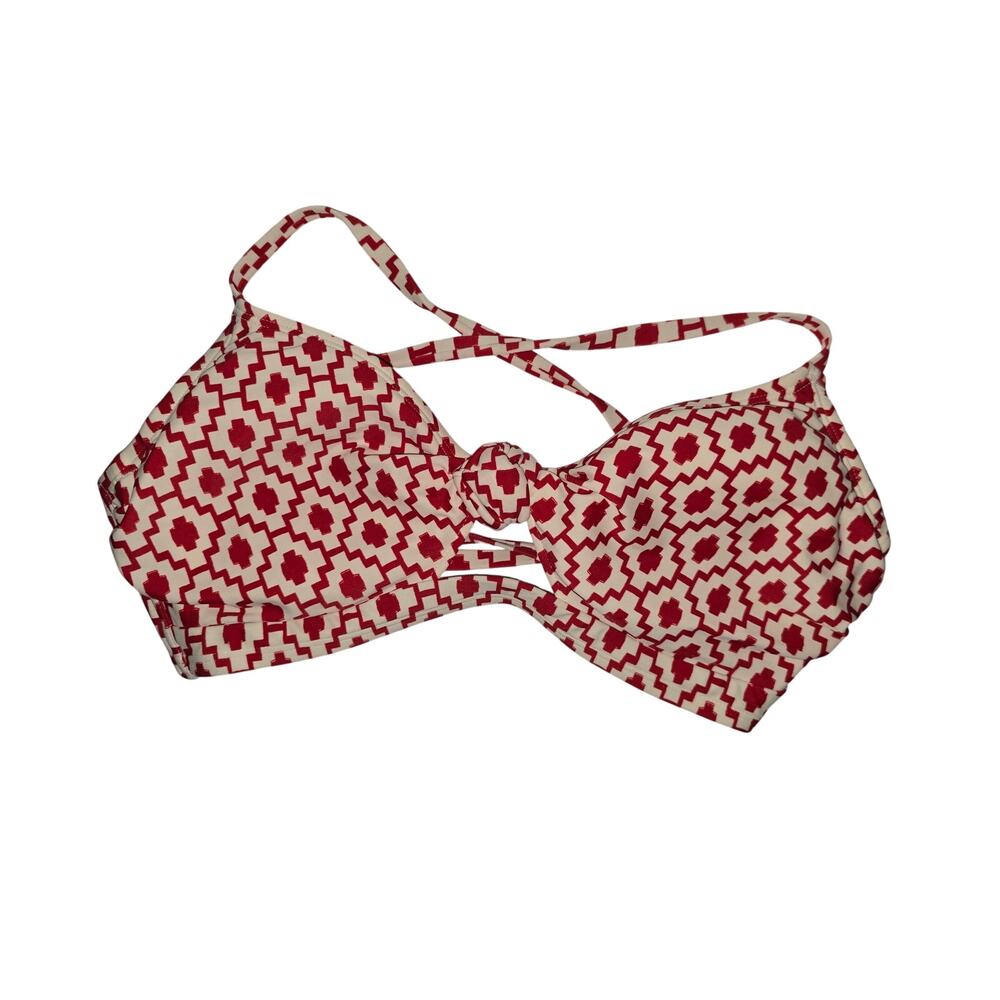 NWT Red Geometric Underwire Bikini Top – 34DD (Shade & Shore) - Picture 2 of 8